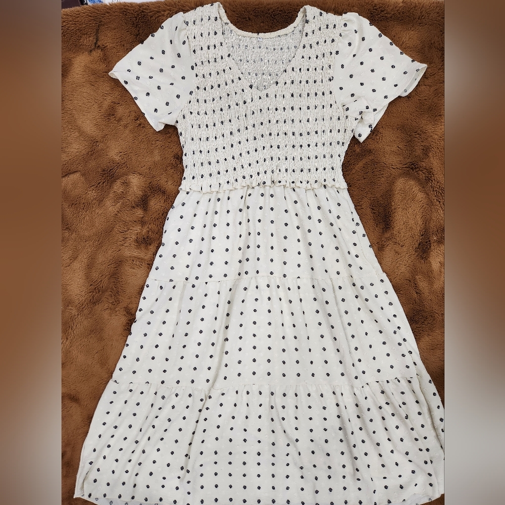 White Polka Dot Dress